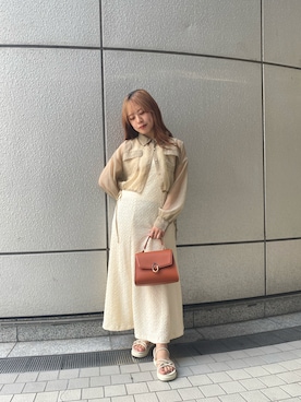 「いいね&フォロー よろしくお願いします☺︎」｜「アイテム（ワンピース/ドレス）」を使った、HITOMIさん（レディース・148cm）の夏コーディネート