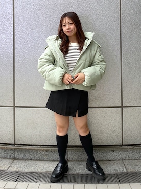 「いいね&フォロー よろしくお願いします☺︎」｜「アイテム（ブルゾン）」を使った、HITOMIさん（レディース・148cm）の秋コーディネート