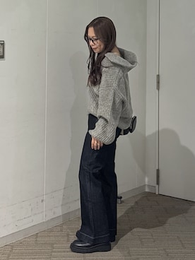 「アイテム（キャミソール）」を使った、HITOMIさん（レディース・148cm）の秋コーディネート