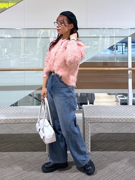 「FREE'S MART（フリーズマート）のアイテム（ハンチング/ベレー帽）」を使った、HITOMIさん（レディース・148cm）の秋コーディネート