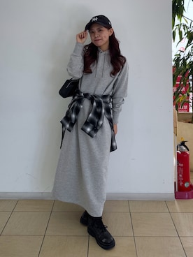 「FREE'S MART（フリーズマート）のアイテム（ブーツ）」を使った、HITOMIさん（レディース・148cm）の冬コーディネート
