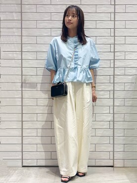 「AG by aquagirl（エージーバイアクアガール）のアイテム」を使った、ranさん（レディース・155cm）の春コーディネート