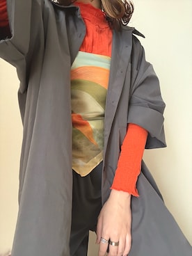 「hellam（へラム）のアイテム」を使った、POさん（レディース・156cm）の春コーディネート