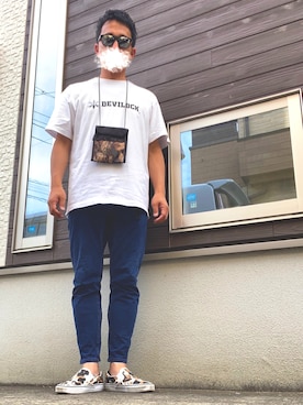 「DEVILOCK（デビロック）のアイテム」を使った、SHINさん（メンズ・175cm）の夏コーディネート