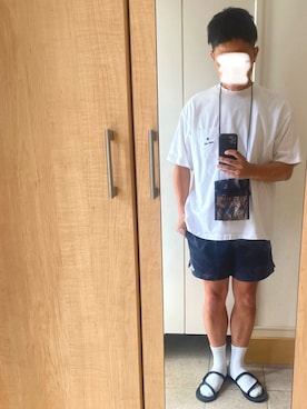 「アイテム（サンダル）」を使った、shinさん（メンズ・175cm）の秋コーディネート