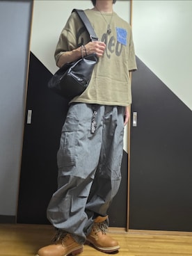 「LAKOLE（ラコレ）のアイテム」を使った、TAKUさん（メンズ・176cm）の夏コーディネート