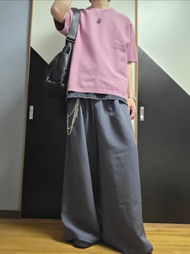 「Classical Origin（クラシカルオリジン）のアイテム（スラックス）」を使った、TAKUさん（メンズ・176cm）の夏コーディネート