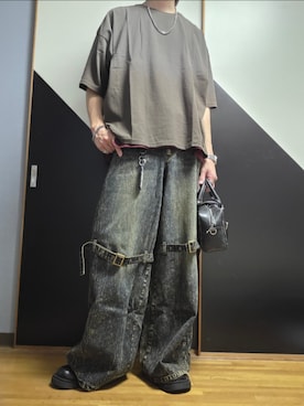 「SERACE（セラス）のアイテム」を使った、TAKUさん（メンズ・176cm）の夏コーディネート
