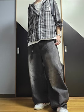 「SERACE（セラス）のアイテム」を使った、TAKUさん（メンズ・176cm）の夏コーディネート