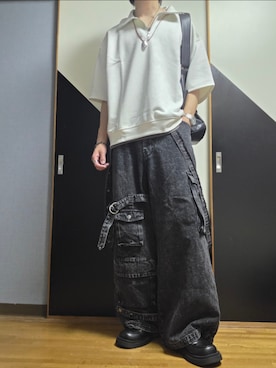 「SINSS（シンス）のアイテム」を使った、TAKUさん（メンズ・176cm）の夏コーディネート