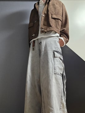 「ADRER（アドラー）のアイテム（ブルゾン）」を使った、TAKUさん（メンズ・176cm）の春コーディネート