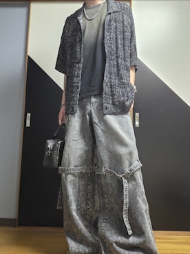 「SERACE（セラス）のアイテム」を使った、TAKUさん（メンズ・176cm）の夏コーディネート