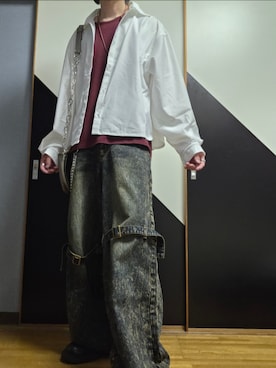 「SERACE（セラス）のアイテム」を使った、TAKUさん（メンズ・176cm）の夏コーディネート