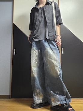 「RAGEBLUE（レイジブルー）のアイテム」を使った、TAKUさん（メンズ・176cm）の夏コーディネート