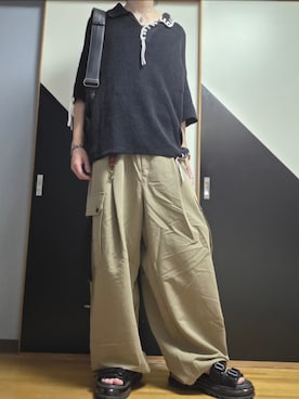 「SERACE（セラス）のアイテム」を使った、TAKUさん（メンズ・176cm）の夏コーディネート