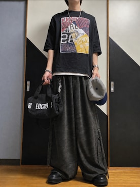 「アイテム（帽子）」を使った、TAKUさん（メンズ・176cm）の春コーディネート