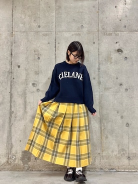 「SMELLY（スメリー）のアイテム」を使った、だーこさん（レディース・165cm）の冬コーディネート