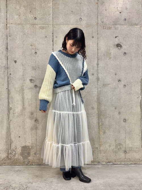 PLEATS PLEASE パッチワーク風デザインワイドニットソー SHIFTED FUZZY PLEATS – isseymiyake.com