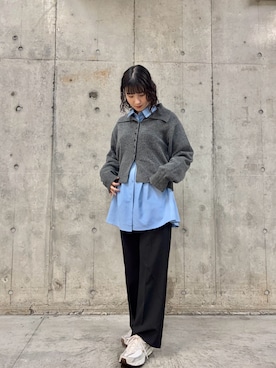「SENSE OF PLACE by URBAN RESEARCH（センスオブプレイスバイアーバンリサーチ）のアイテム（シャツ/ブラウス）」を使った、だーこさん（レディース・165cm）の秋コーディネート