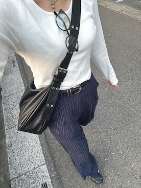 「アイテム（メガネ）」を使った、Aya:)さん（レディース・165cm・20代）の秋コーディネート