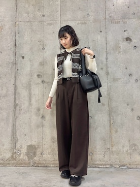 「KBF（ケイビーエフ）のアイテム（トップス）」を使った、だーこさん（レディース・165cm）の秋コーディネート