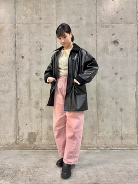 「アイテム（その他アウター）」を使った、だーこさん（骨格ナチュラル・レディース・165cm）の秋コーディネート