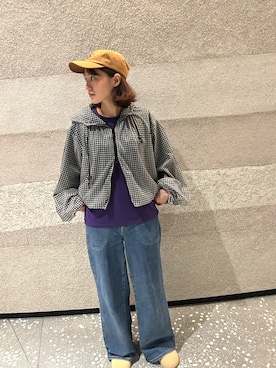 「SOMETHING（サムシング）のアイテム（パンツ）」を使った、ぽぽさん（レディース・159cm）の夏コーディネート