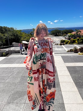 「Freada（フリーダ）のアイテム（ワンピース/ドレス）」を使った、ぽぽさん（レディース・159cm）の夏コーディネート
