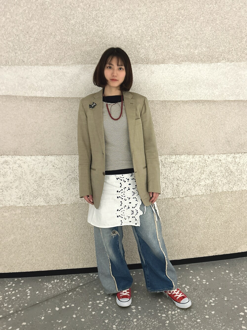 Freada/フリーダ 配色カーブデニムを使った人気ファッション