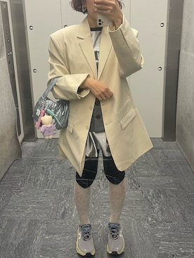 「アイテム（タイツ/ストッキング）」を使った、タラオさん（レディース・152cm）の冬コーディネート