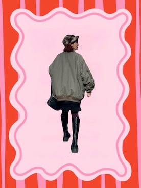 「SANSeLF（サンセルフ）のアイテム」を使った、タラオさん（レディース・152cm）の冬コーディネート