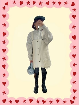 「SANSeLF（サンセルフ）のアイテム」を使った、タラオさん（レディース・152cm）の冬コーディネート