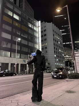 「RICK OWENS」｜_05shiry_さん（メンズ・180cm）の春コーディネート