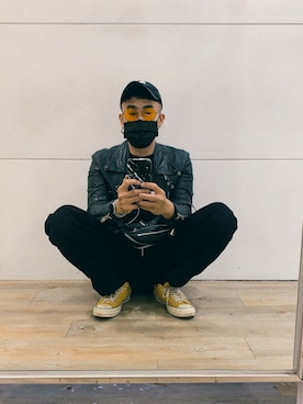 「FOSSIL（フォッシル）のアイテム（腕時計）」を使った、Jerryさん（メンズ・174cm）の冬コーディネート