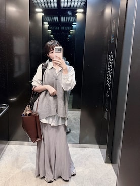 「SOU･SOU（ソウ・ソウ）のアイテム」を使った、Hannahさん（レディース・168cm）の冬コーディネート