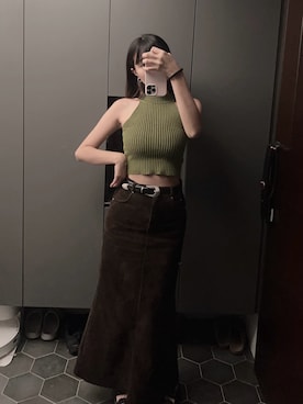 「Dr. Martens（ドクターマーチン）のアイテム」を使った、Hannahさん（レディース・168cm）の夏コーディネート