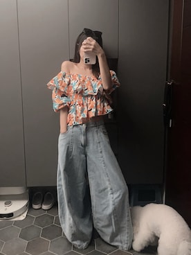 「Folli Follie（フォリフォリ）のアイテム（サングラス、ブラック系）」を使った、Hannahさん（レディース・168cm）の秋コーディネート