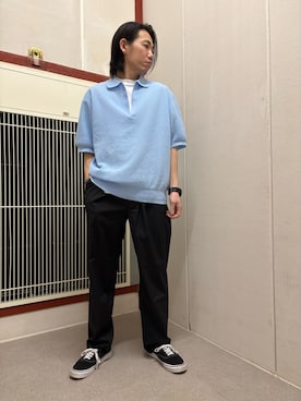 「FORK&SPOON（フォークアンドスプーン）のアイテム（トップス）」を使った、mune15さん（メンズ・169cm）の春コーディネート