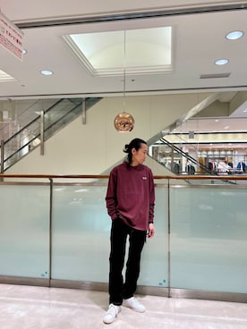 「PENNEYS（ぺニーズ）の『別注』PENNEYS×DOORS　THE FOX 天竺 Long-Sleeve T-Shirts（Tシャツ/カットソー）」を使った、mune15さん（メンズ・169cm）の夏コーディネート