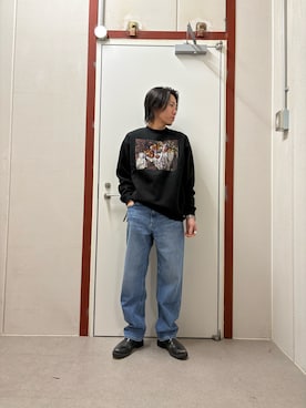 「アイテム（スウェット）」を使った、mune15さん（メンズ・169cm）の秋コーディネート