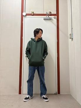 「アイテム（パーカー）」を使った、mune15さん（メンズ・169cm・30代）の秋コーディネート