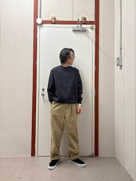 「FORK&SPOON」｜「アイテム（スウェット）」を使った、mune15さん（メンズ・169cm）の冬コーディネート