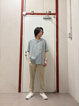 「オープンカラー」｜mune15さん（メンズ・169cm）の夏コーディネート