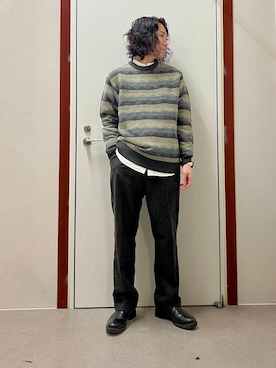 「URBAN RESEARCH DOORS（アーバンリサーチドアーズ）のウールブレンドネップワンタックパンツ（その他パンツ）」を使った、mune15さん（メンズ・169cm）の秋コーディネート