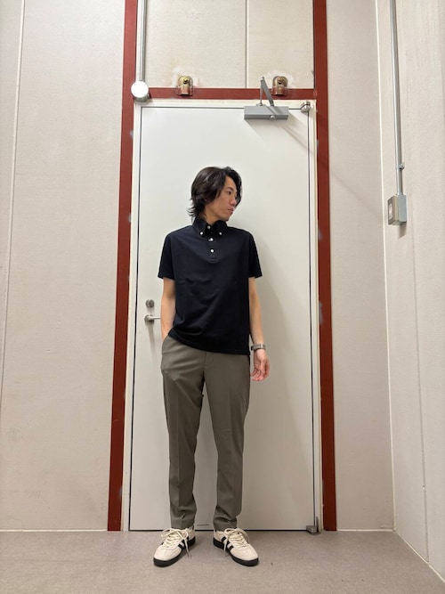 『吸水速乾』LIFE STYLE TAILOR　ボタンダウン半袖プルオーバー