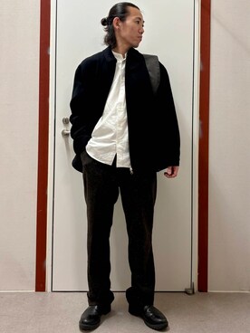 「URBAN RESEARCH DOORS（アーバンリサーチドアーズ）のウールブレンドネップワンタックパンツ（その他パンツ）」を使った、mune15さん（メンズ・169cm）の秋コーディネート