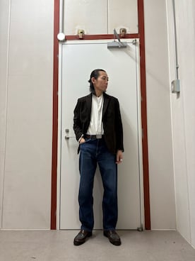 「アイテム（スーツジャケット）」を使った、mune15さん（メンズ・169cm）の秋コーディネート