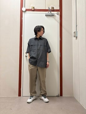 「OUTDOOR EXCHANGE（アウトドアエクスチェンジ）のアイテム」を使った、mune15さん（メンズ・169cm）の夏コーディネート