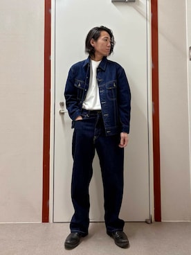 「Lee（リー）のアイテム（ジャケット/アウター）」を使った、mune15さん（メンズ・169cm）の冬コーディネート
