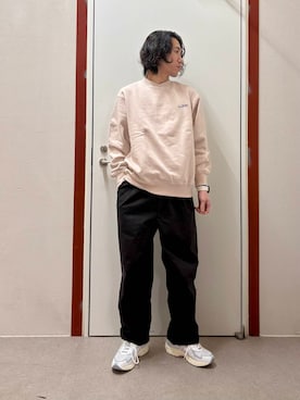 「FORK&SPOON」｜「アイテム（スウェット）」を使った、mune15さん（メンズ・169cm）の冬コーディネート